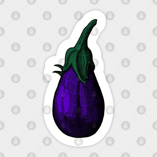 Eggplant Sticker by senkova